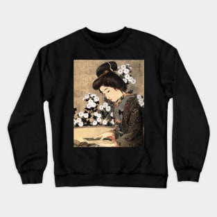 Japanese peacefulness - Vintage japanese art Crewneck Sweatshirt